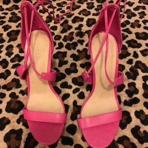 Pink Strappy Heels